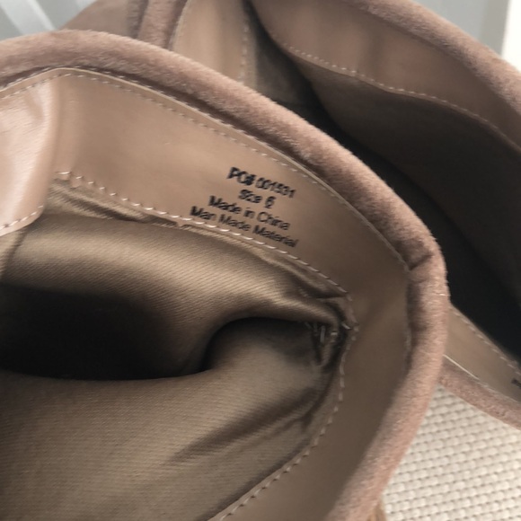 Faux Suede OTK boots Sz 6 - Picture 5 of 6